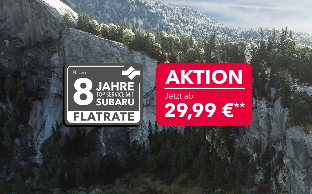 8 Jahre Service-Flatrate für Subaru Verbrenner-Modelle Autohaus KUHN