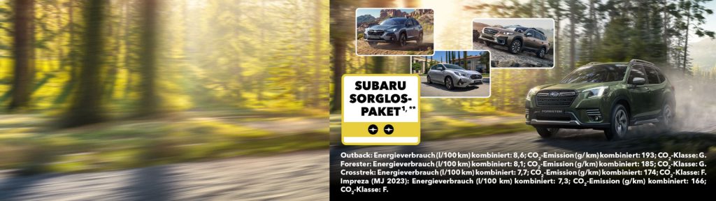 Subaru Sorglos-Prämien Q2 2024 Autohaus Kuhn
